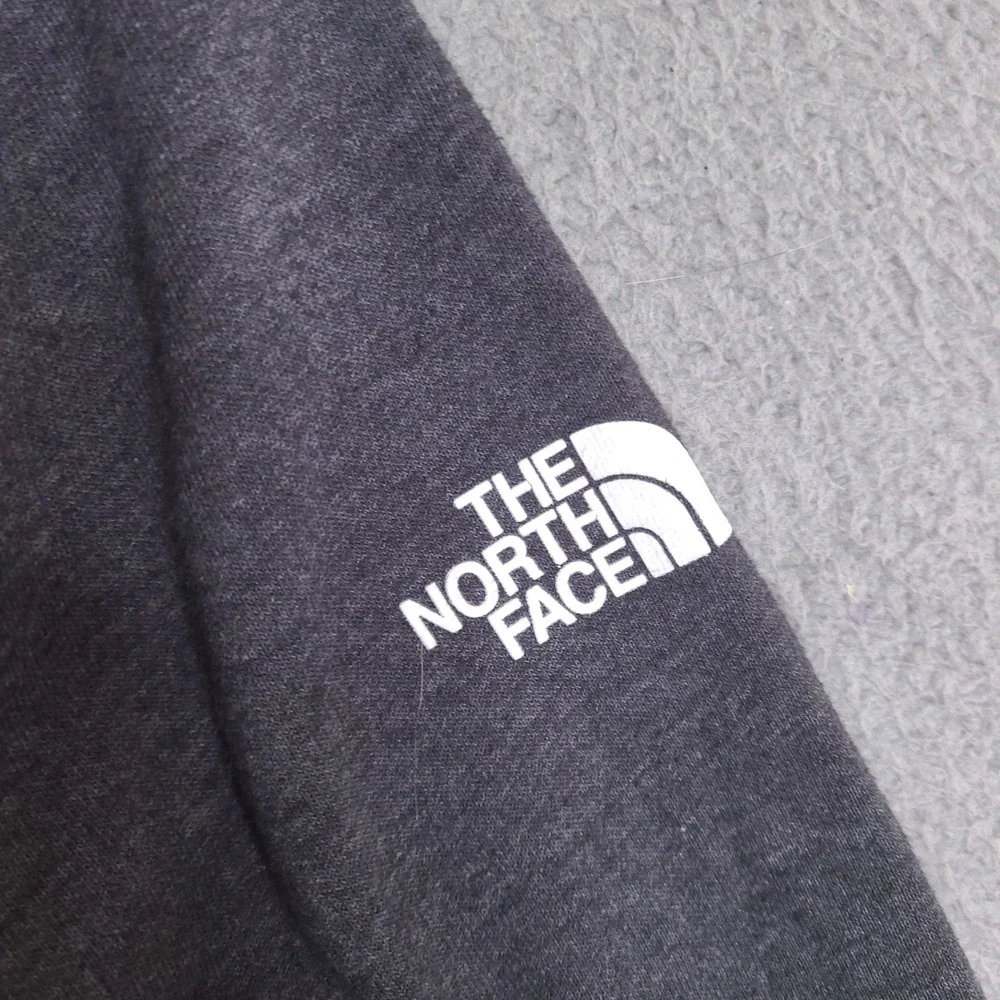The North Face‎ Hoodie Mens Large Gray Game On Print Pullover Sweatshirt